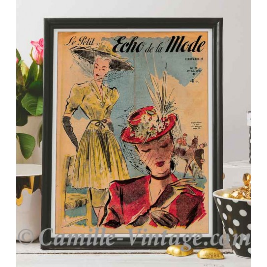 Affiche Poster Collection Printemps Eté Le Petit Echo de La Mode