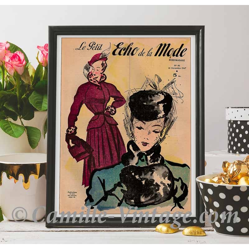 Affiche Poster Collection Printemps Eté Le Petit Echo de La Mode